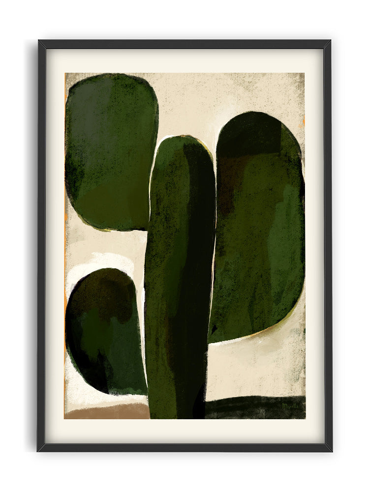 Marco Marella - Flower on Green Poster