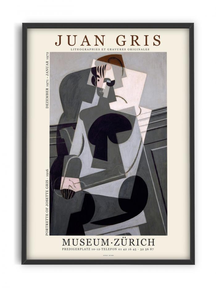 JUAN GRIS RETRATO DE JOSETTE アートポスター - ポスター