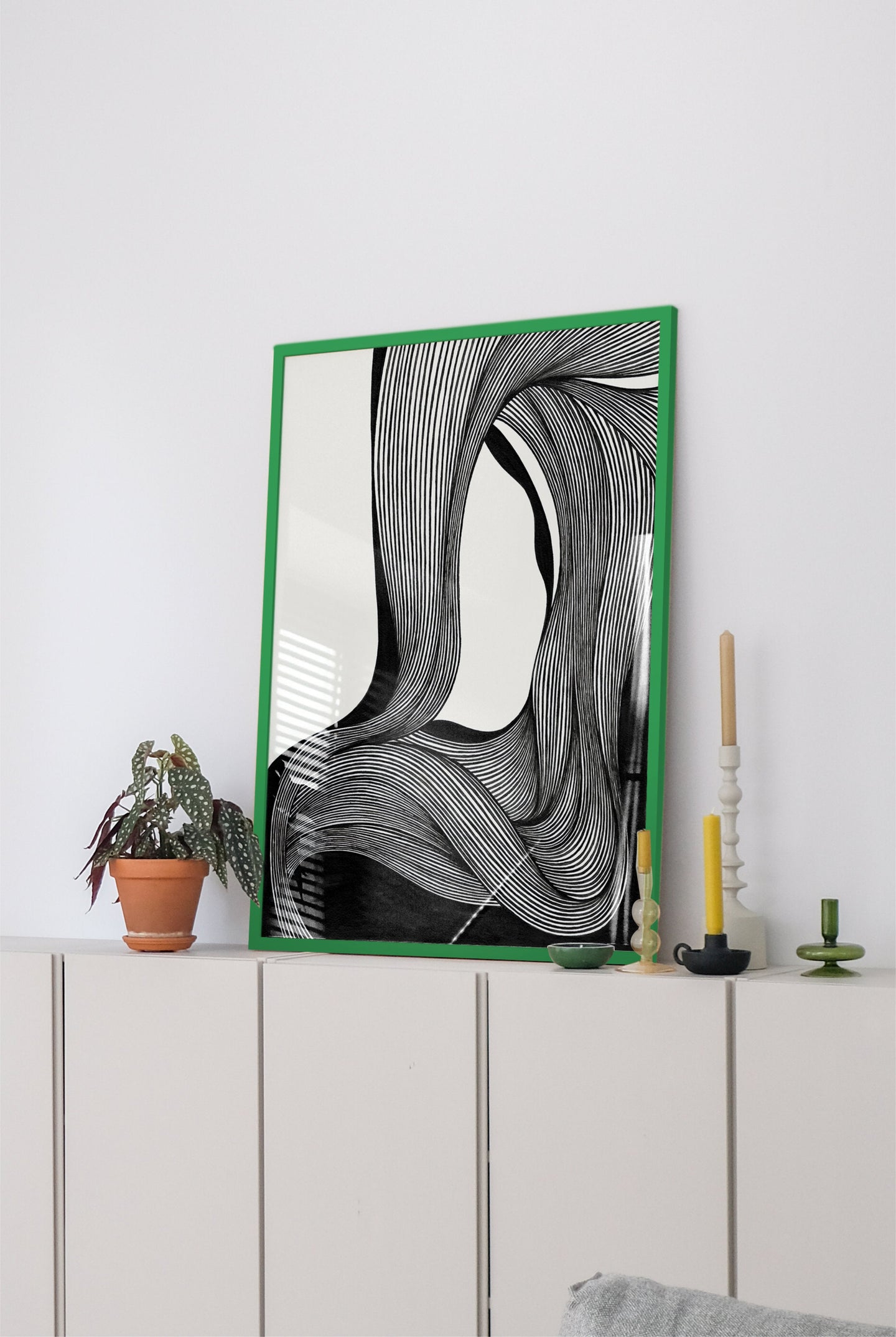 Green Wood Frame