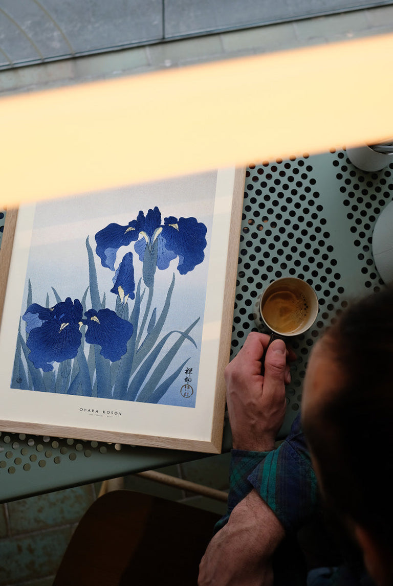 Ohara Koson - Iris flowers