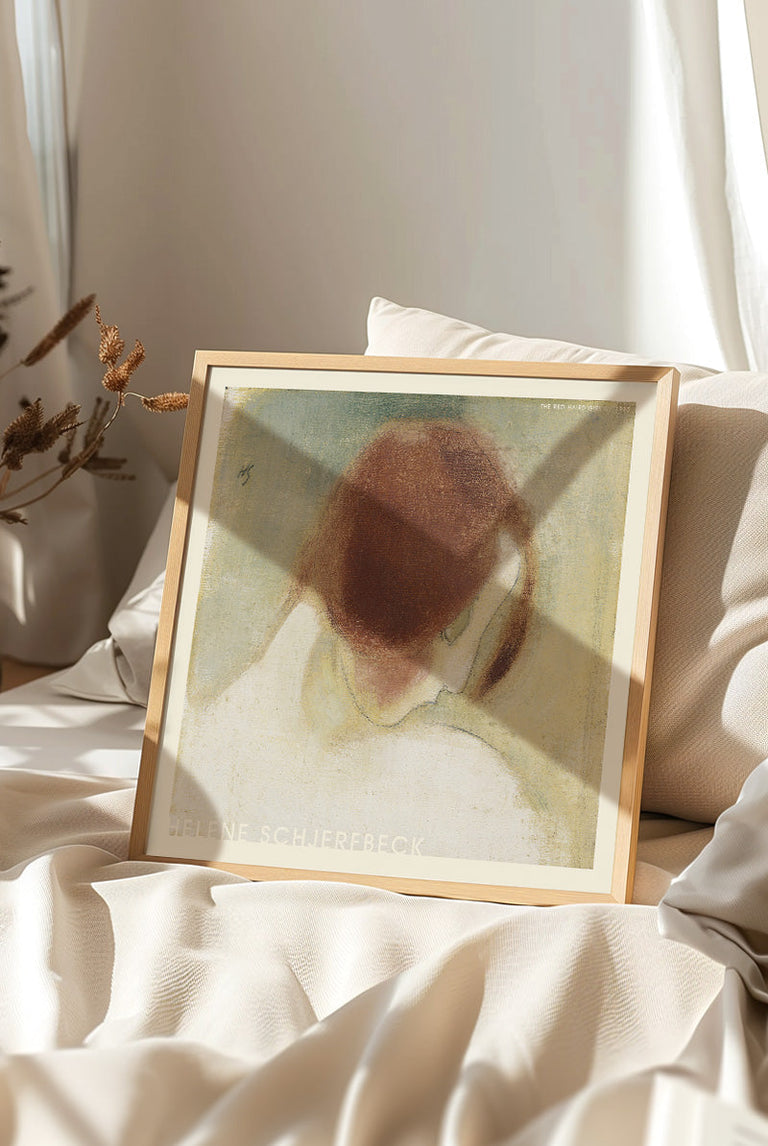 Helene Schjerfbeck - The Red-Haired Girl | Art print Poster