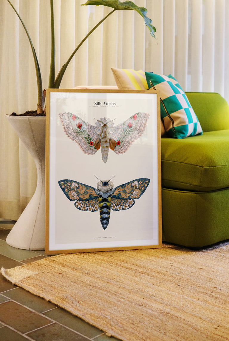 Matos - W. Morris inspired - Silk Moths No.3