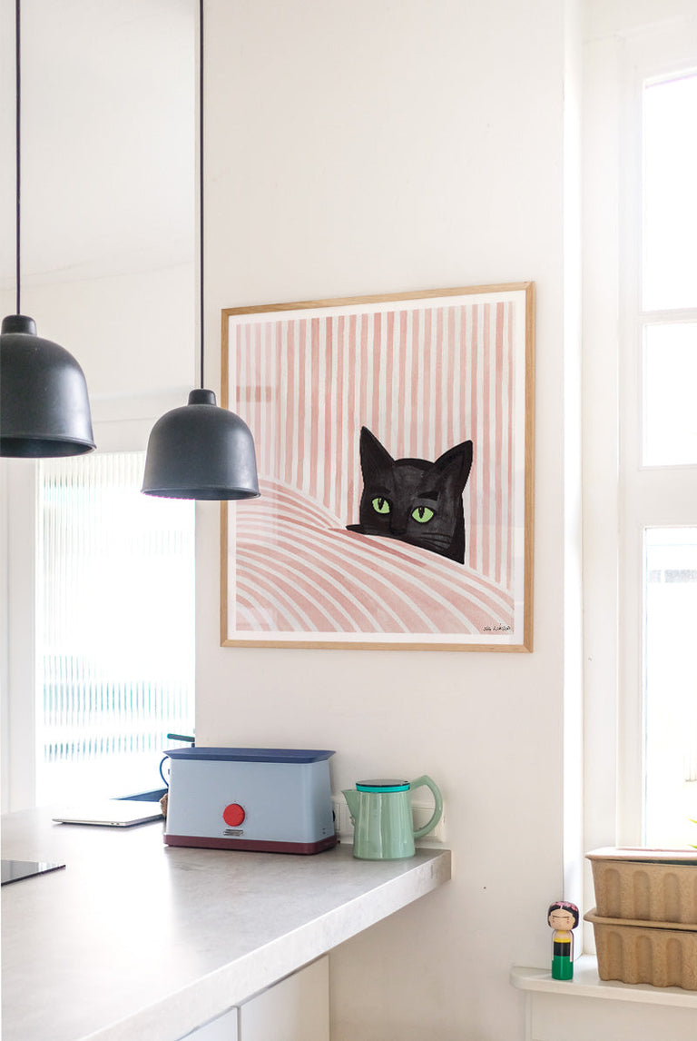 Iga Kosicka - Black cat | Art print Poster