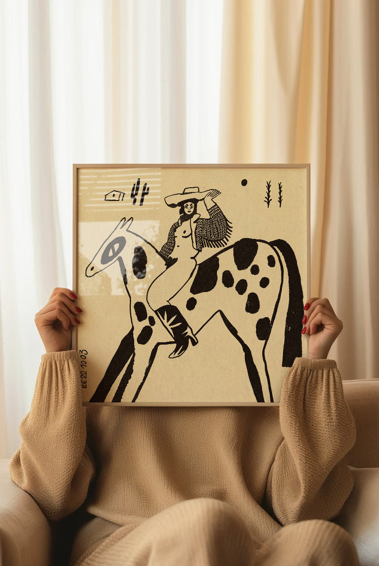 Enikő Eged - Cowgirl | Art print Poster