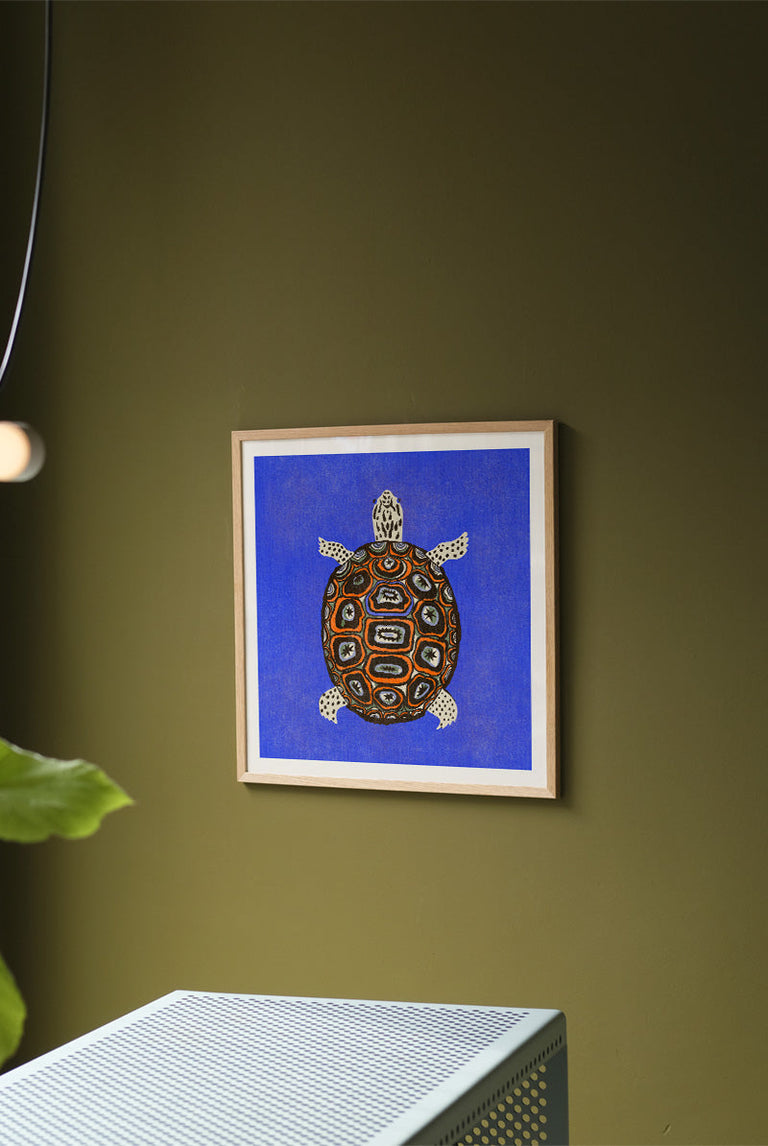 Enikő Eged - Turtle Blue | Art print Poster