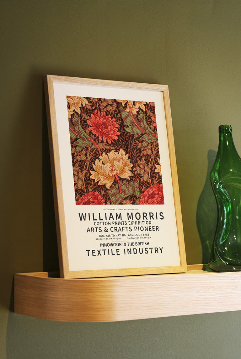 William Morris - Cotton Art Red