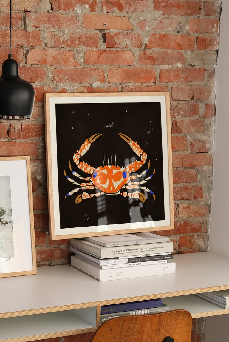 Enikő Eged - Starry Magic Crab | Art print Poster