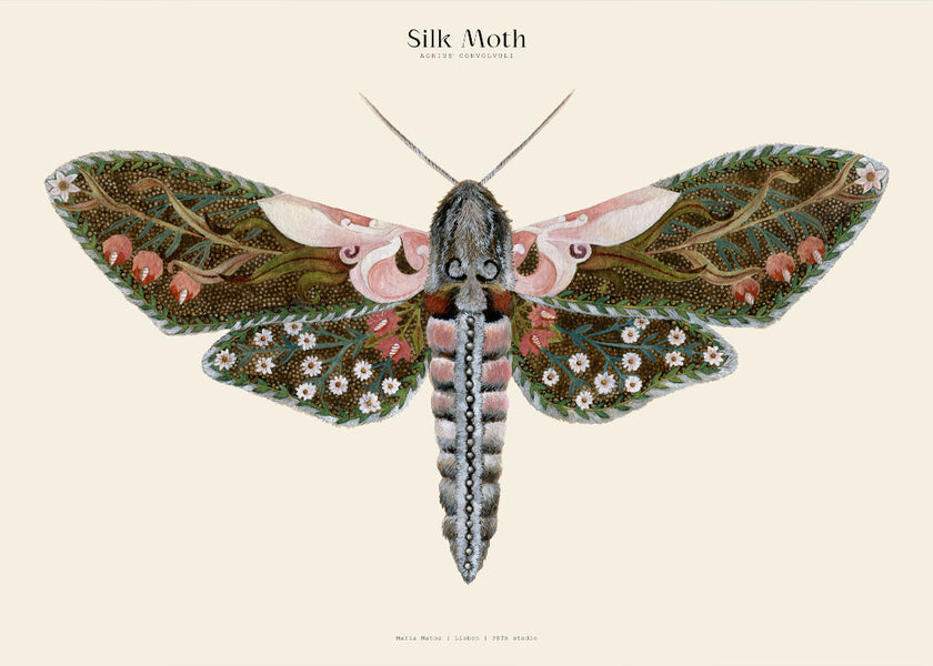 Matos - W. Morris inspired - Silk Moths No.4