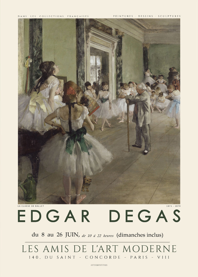 Edgar Degas shops original art poster