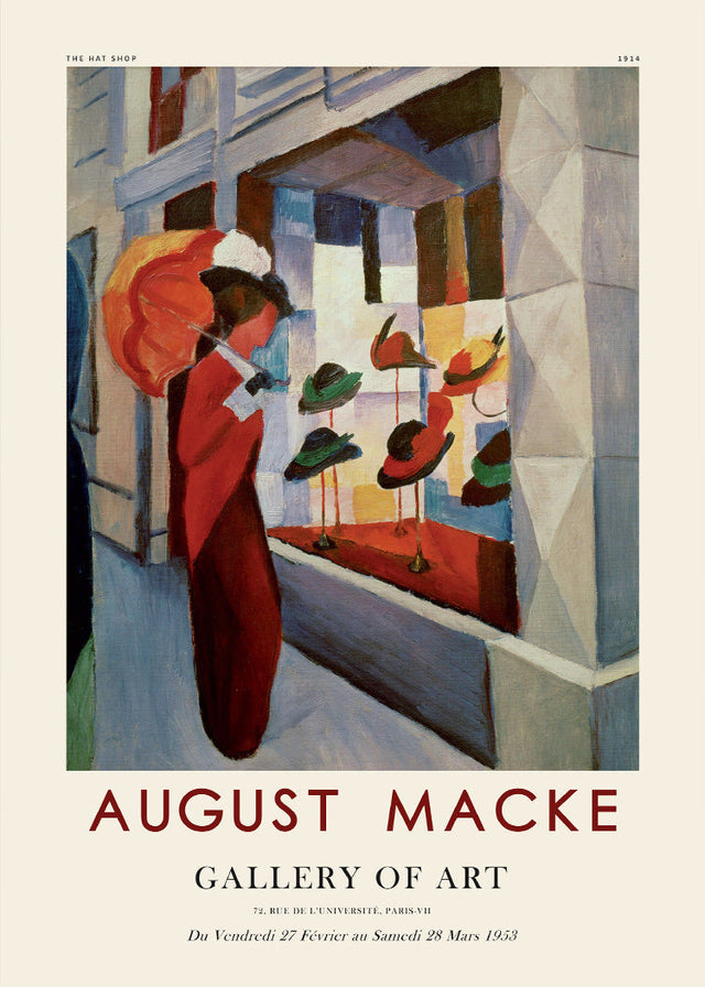 August Macke - The hat shop