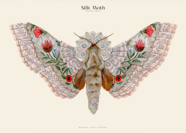 Matos - W. Morris inspired - Silk Moths No.11