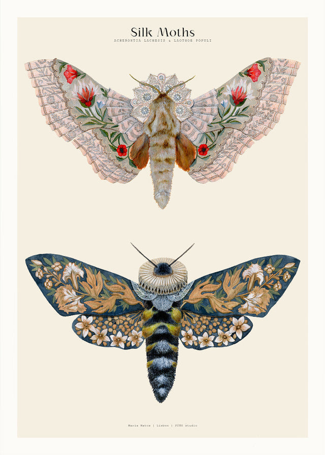 Matos - W. Morris inspired - Silk Moths No.3