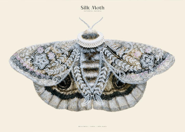 Matos - W. Morris inspired - Silk Moths No.5