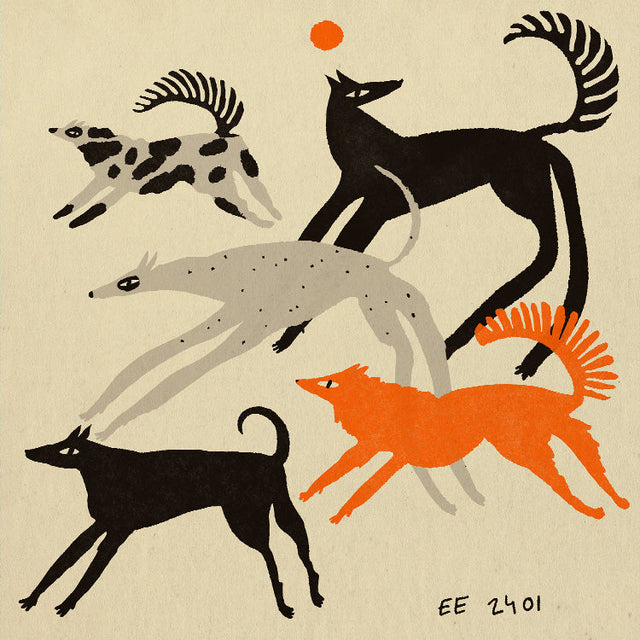 Enikő Eged - Running Dogs | Art print Poster