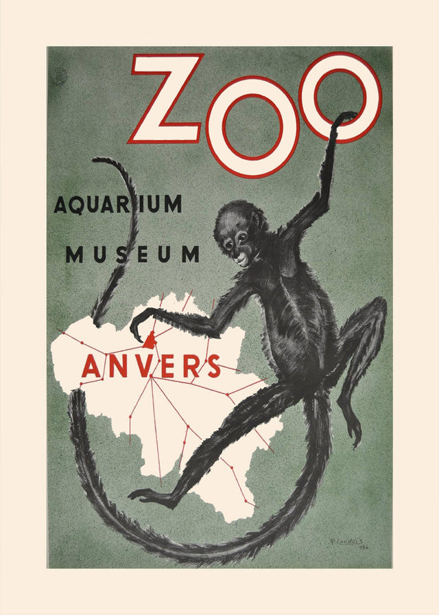 Vintage Zoo - Anvers poster