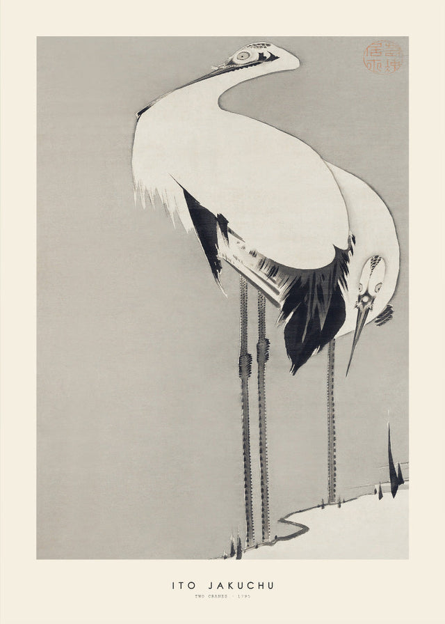 Ito Jakuchu - Two cranes