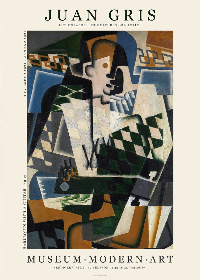 Juan Gris - Harlequin with Guitar