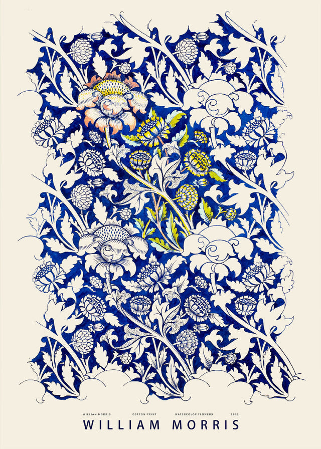 William Morris - Watercolor Flowers