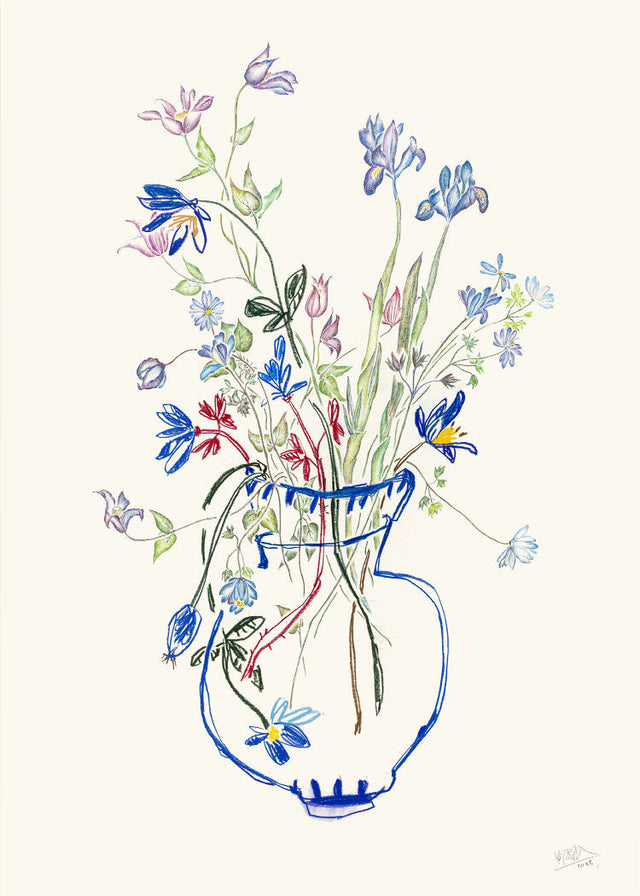 Mette Rix - Wild Flowers blue