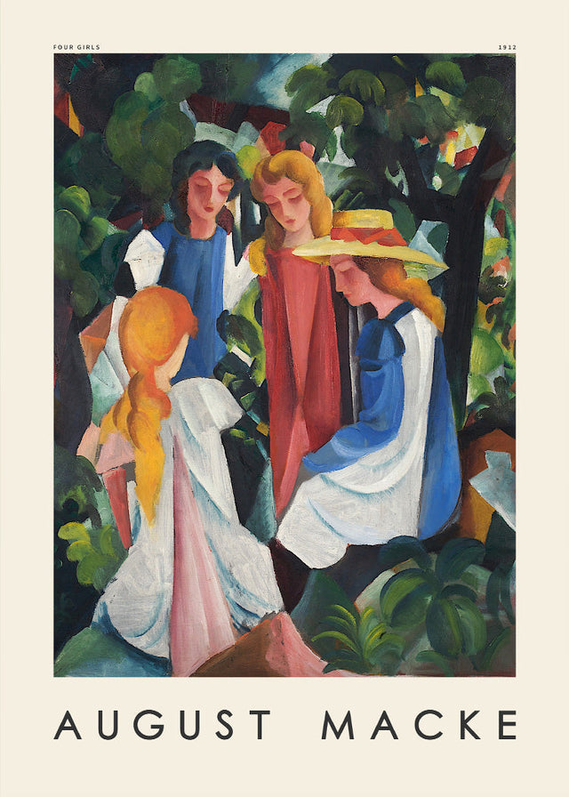 August Macke - Four girls