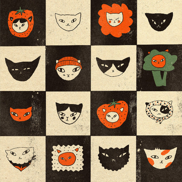 Enikő Eged - Cat Bingo II | Art print Poster