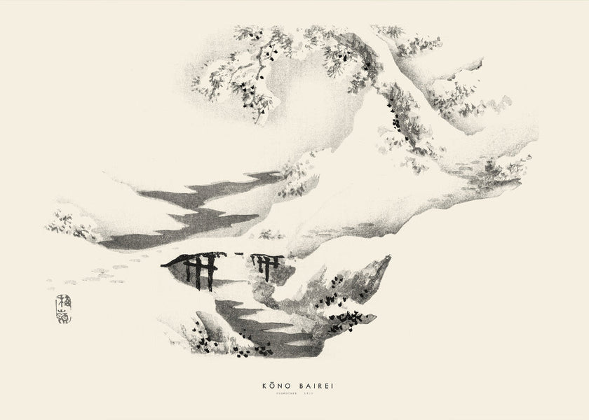 Kōno Bairei - Snowscape