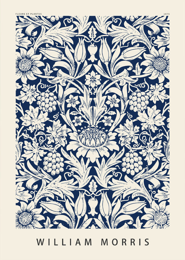 William Morris - Tulipes et Feuilles