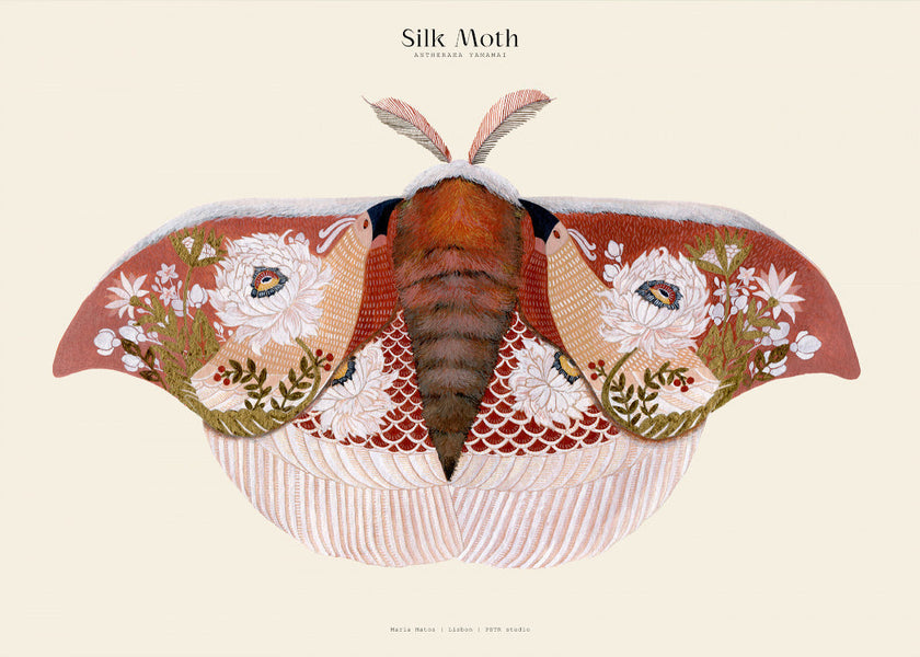 Matos - W. Morris inspired - Silk Moths No.6