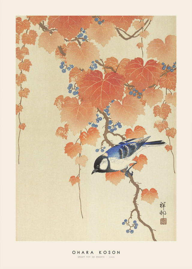 Ohara Koson - bird on branch