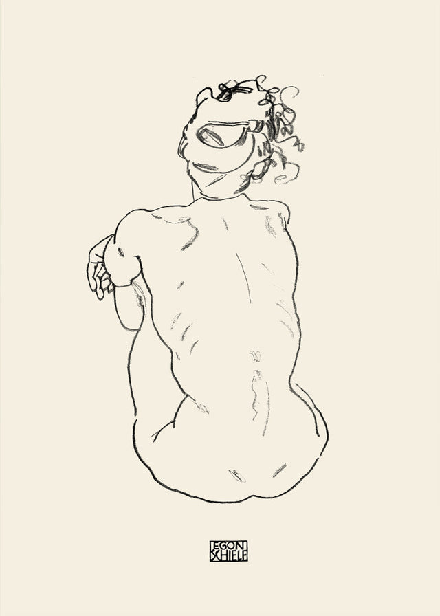 Egon Schiele - Seated woman sketch