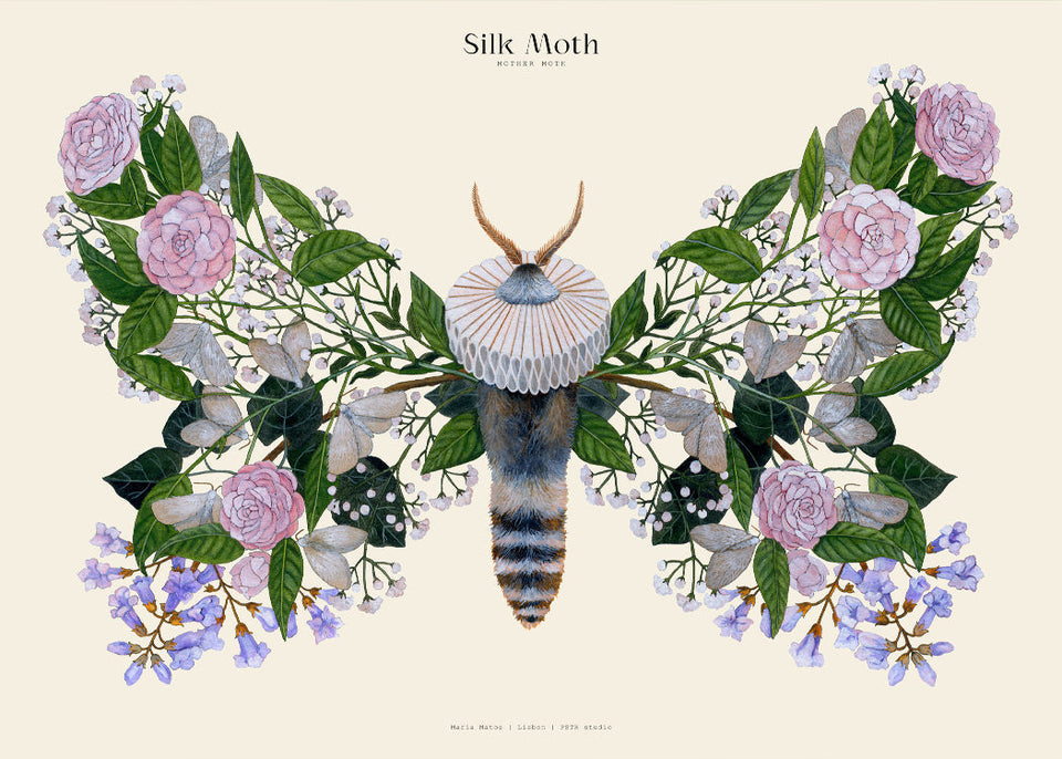 Matos - W. Morris inspired - Silk Moths No.12