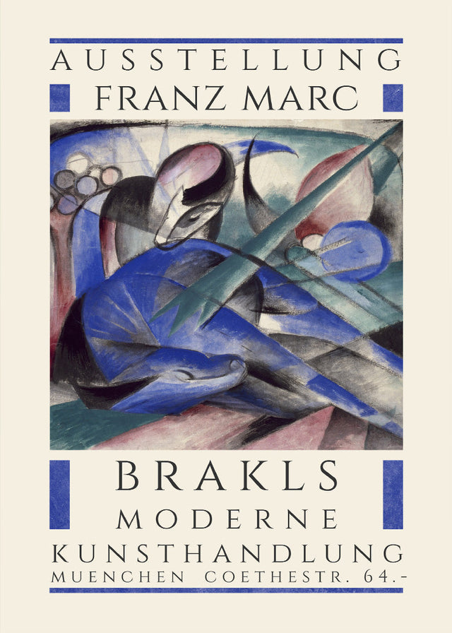 Franz Marc - Kunst Ausstellung Plakat