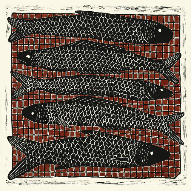 Chear Morn - Grilled Fish | Art print Poster