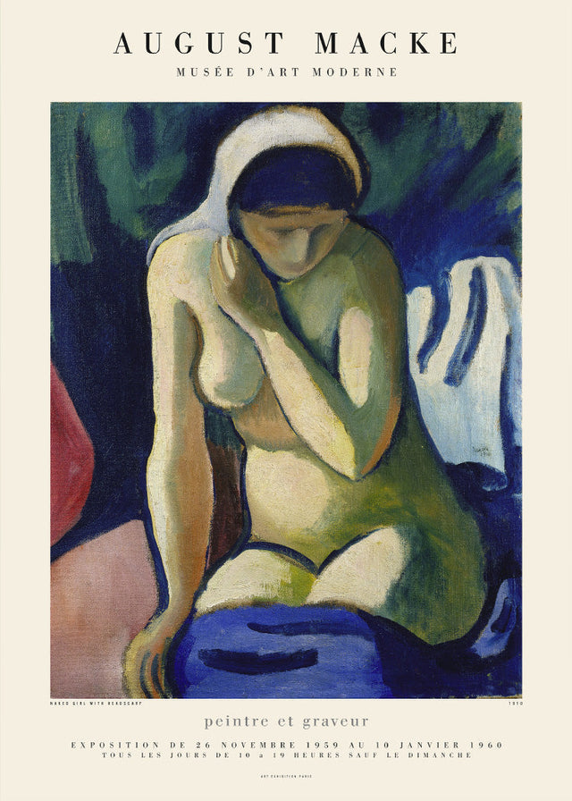 August Macke - Girl with Headscarf