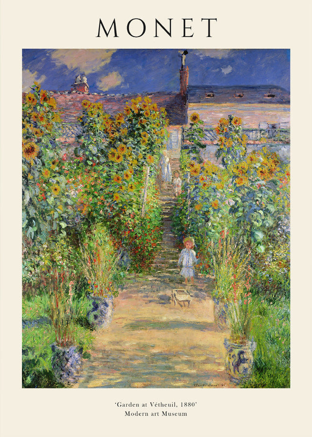 Claude Monet - Garden at Vétheuil