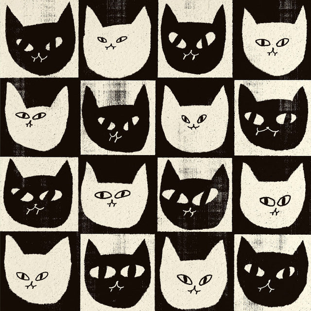 Enikő Eged - Black Cat White Cat | Art print Poster