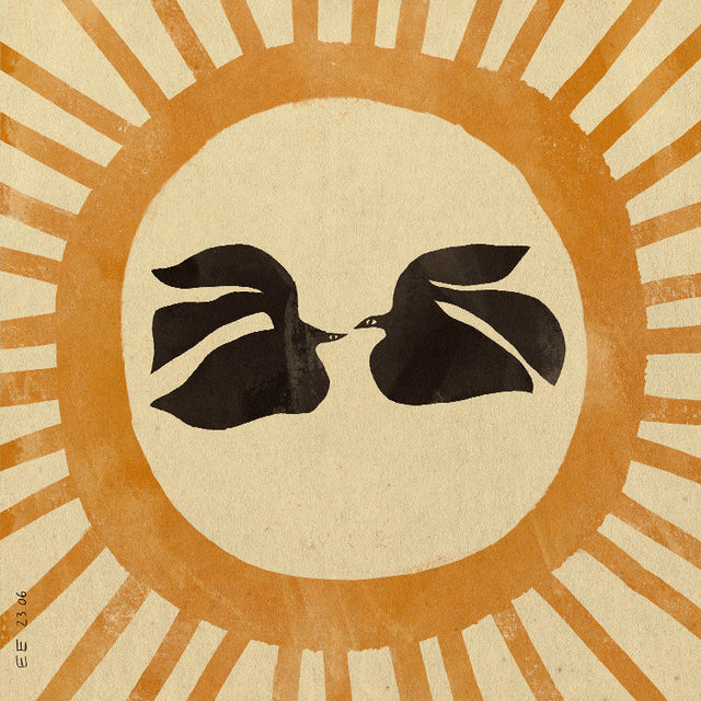 Enikő Eged - Birds under the Soltice Sun | Art print Poster