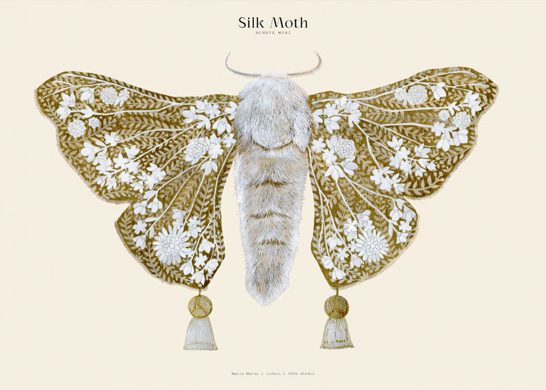 Matos - W. Morris inspired - Silk Moths No.10