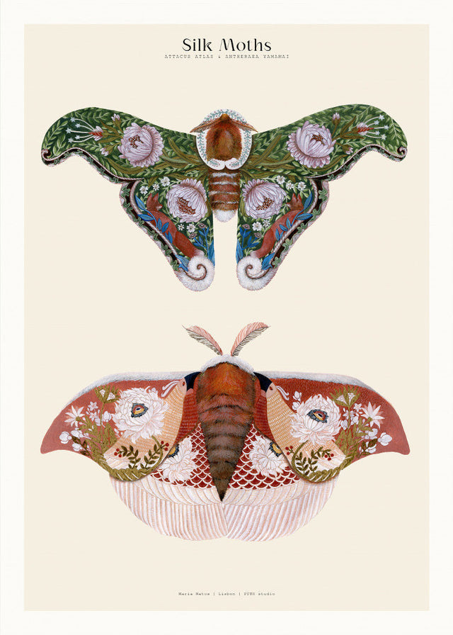 Matos - W. Morris inspired - Silk Moths No.2