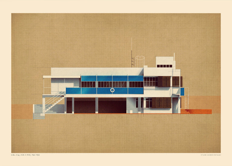 Sander Patelski - Eileen Gray Villa | Art print Poster