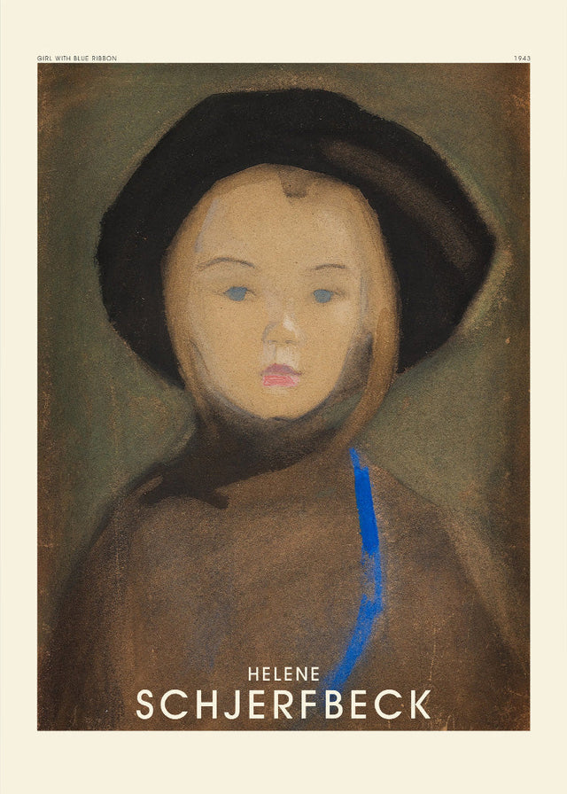 Helene Schjerfbeck - Girl with blue ribbon